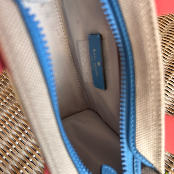 Kate Spade Kip Canvas Mini Tote Preppy Chic Dream Barbiecore resortwear coastal - Picture 11 of 14